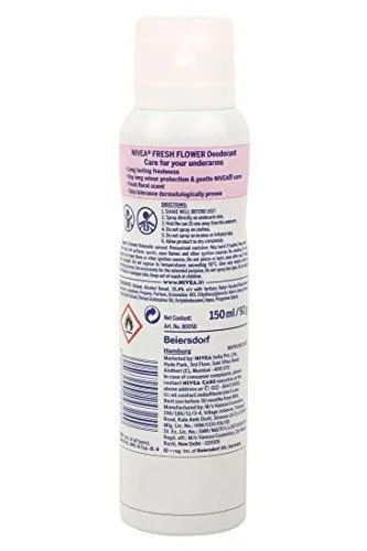Nivea Fresh Flower Deodorant For Women, 150ml