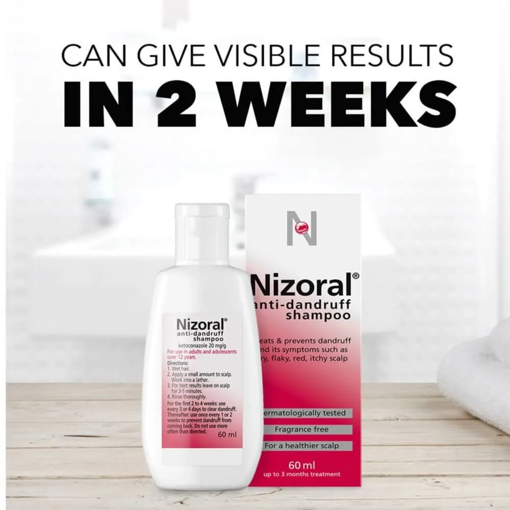 Nizoral Anti-Dandruff Shampoo Duo 2 x 60ml