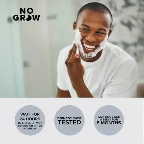 NO GROW Male Beard Hair Remover & Growth Inhibitor 90ml