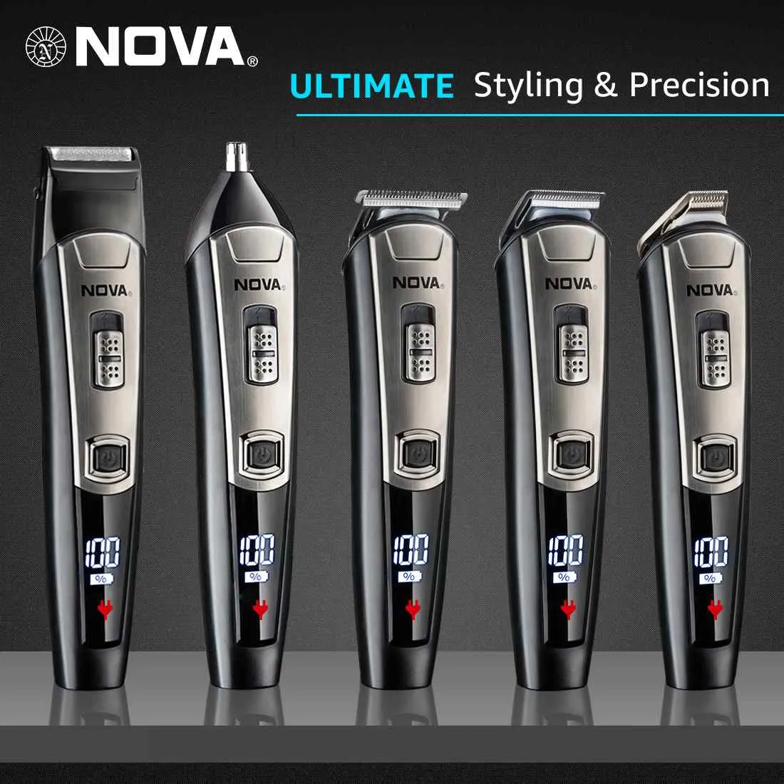 Nova NG 1153 Digital USB Runtime: 160 Mins Grooming Trimmer for Men
