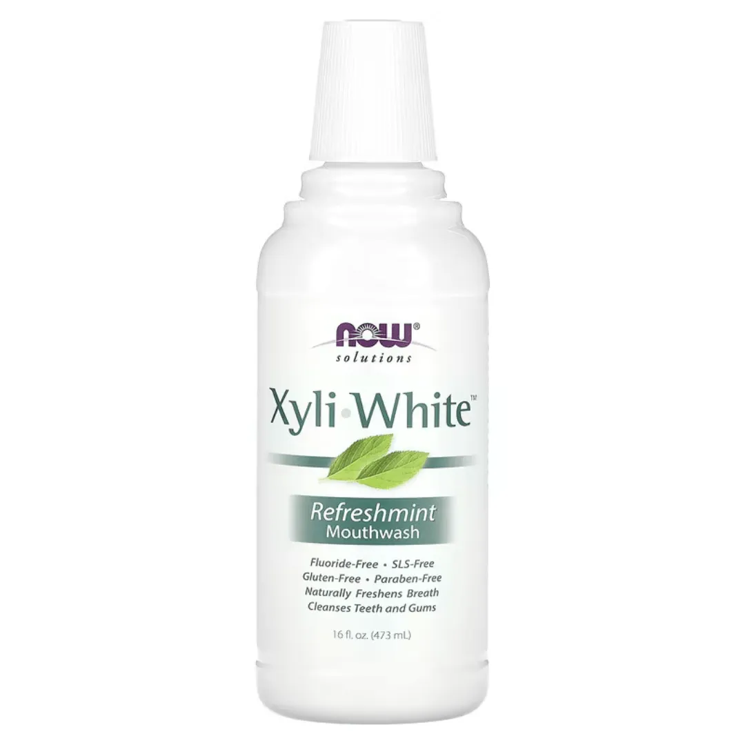 NOW Foods, Solutions, XyliWhite Mouthwash, Fluoride-Free, Refreshmint, 16 fl oz (473 ml)