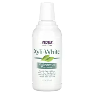 NOW Foods, Solutions, XyliWhite Mouthwash, Fluoride-Free, Refreshmint, 16 fl oz (473 ml)