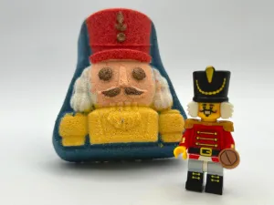 Nutcracker Kids Bath Bomb with Nutcracker Minifigure Inside
