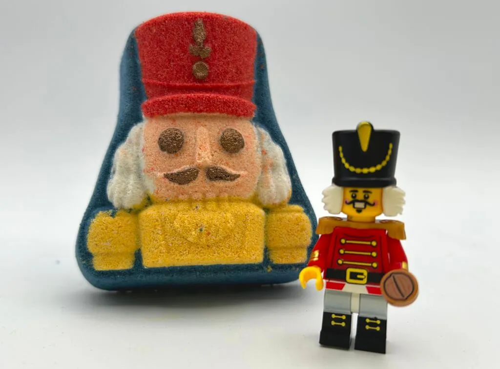 Nutcracker Kids Bath Bomb with Nutcracker Minifigure Inside