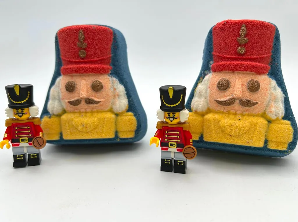 Nutcracker Kids Bath Bomb with Nutcracker Minifigure Inside