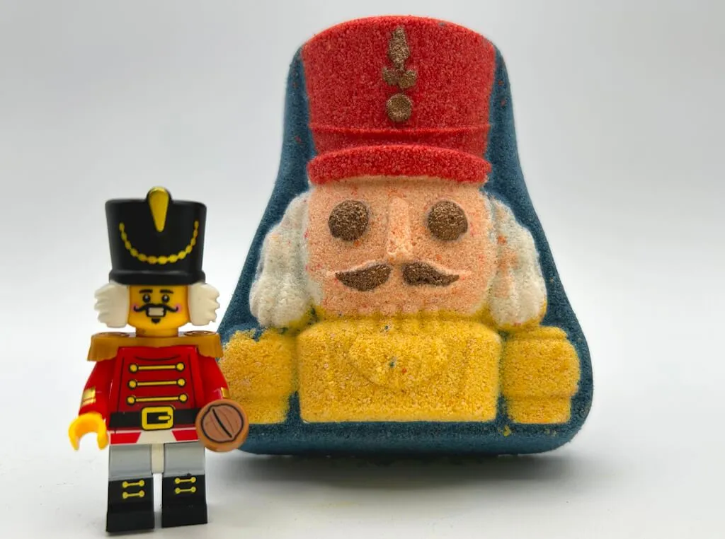 Nutcracker Kids Bath Bomb with Nutcracker Minifigure Inside