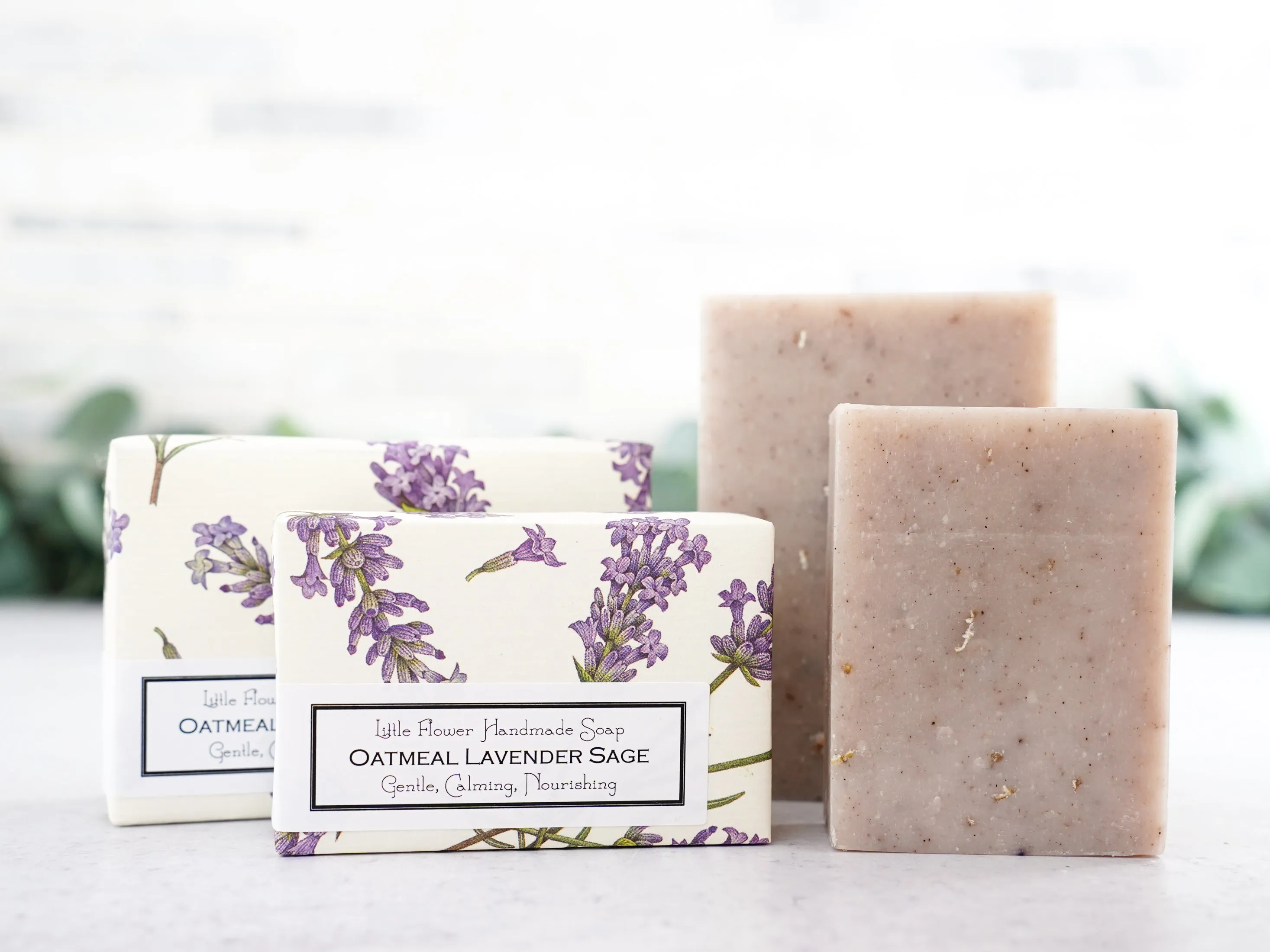 Oatmeal Lavender Sage - Handmade Bar Soap