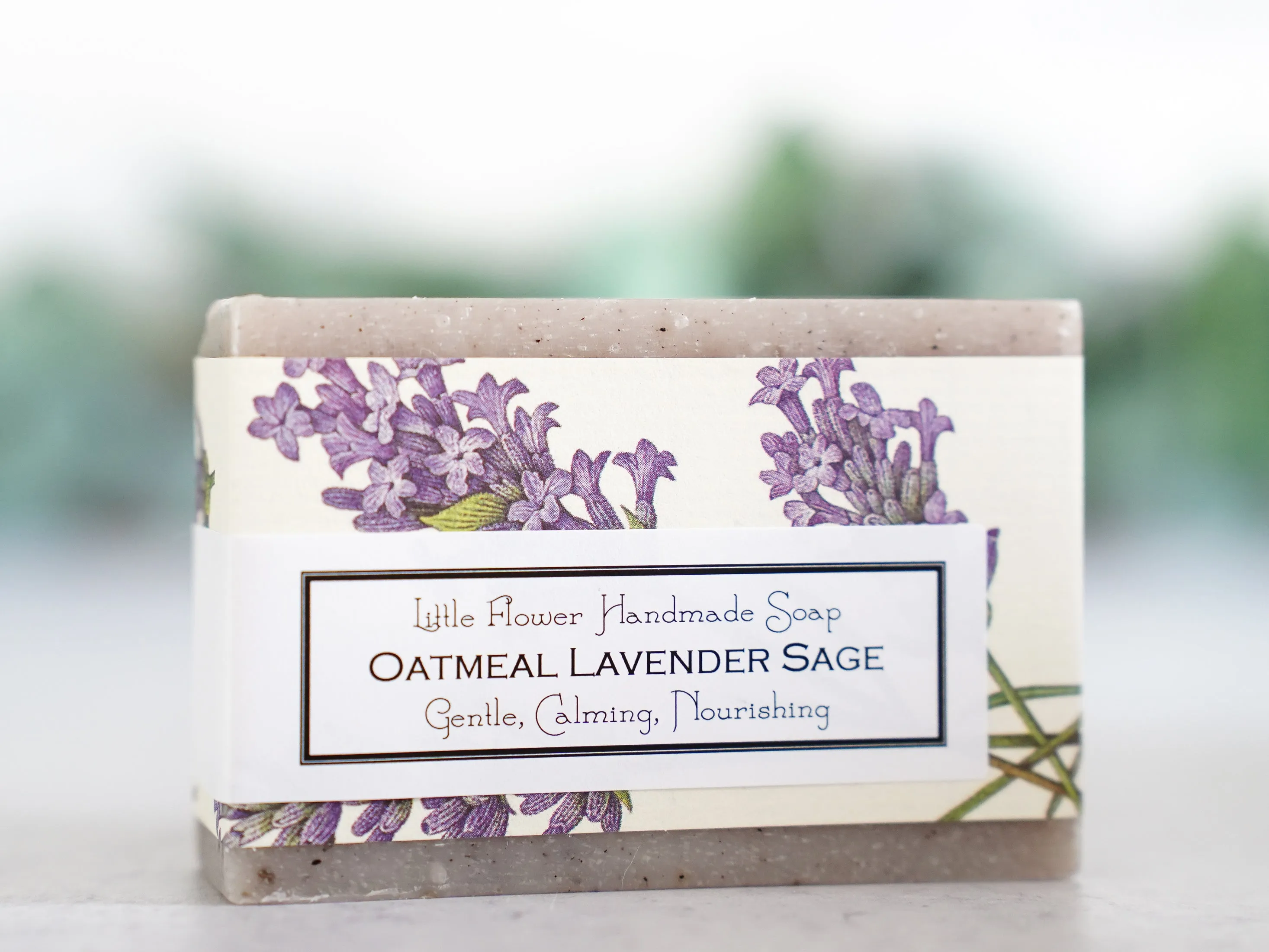 Oatmeal Lavender Sage - Handmade Bar Soap