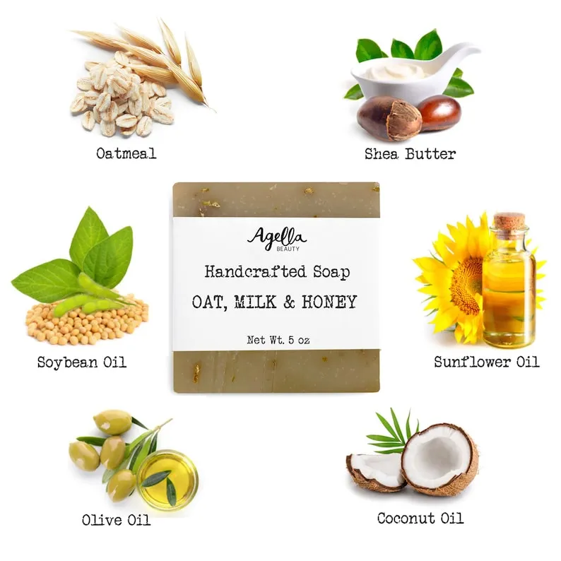 Oatmeal Milk and Honey Bar Soap