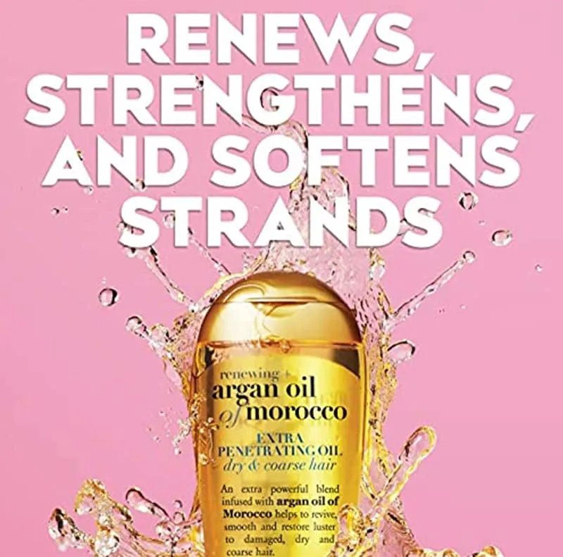 Ogx RENEWING   Argan Oil Of Morocco Extra Penetrating Oil زيت الاركان المغربي من او جي اكس