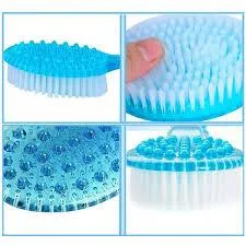 Olpchee Long Handle Bath Shower Body Brush Back Scrubber with Super Soft Nylon Bristles