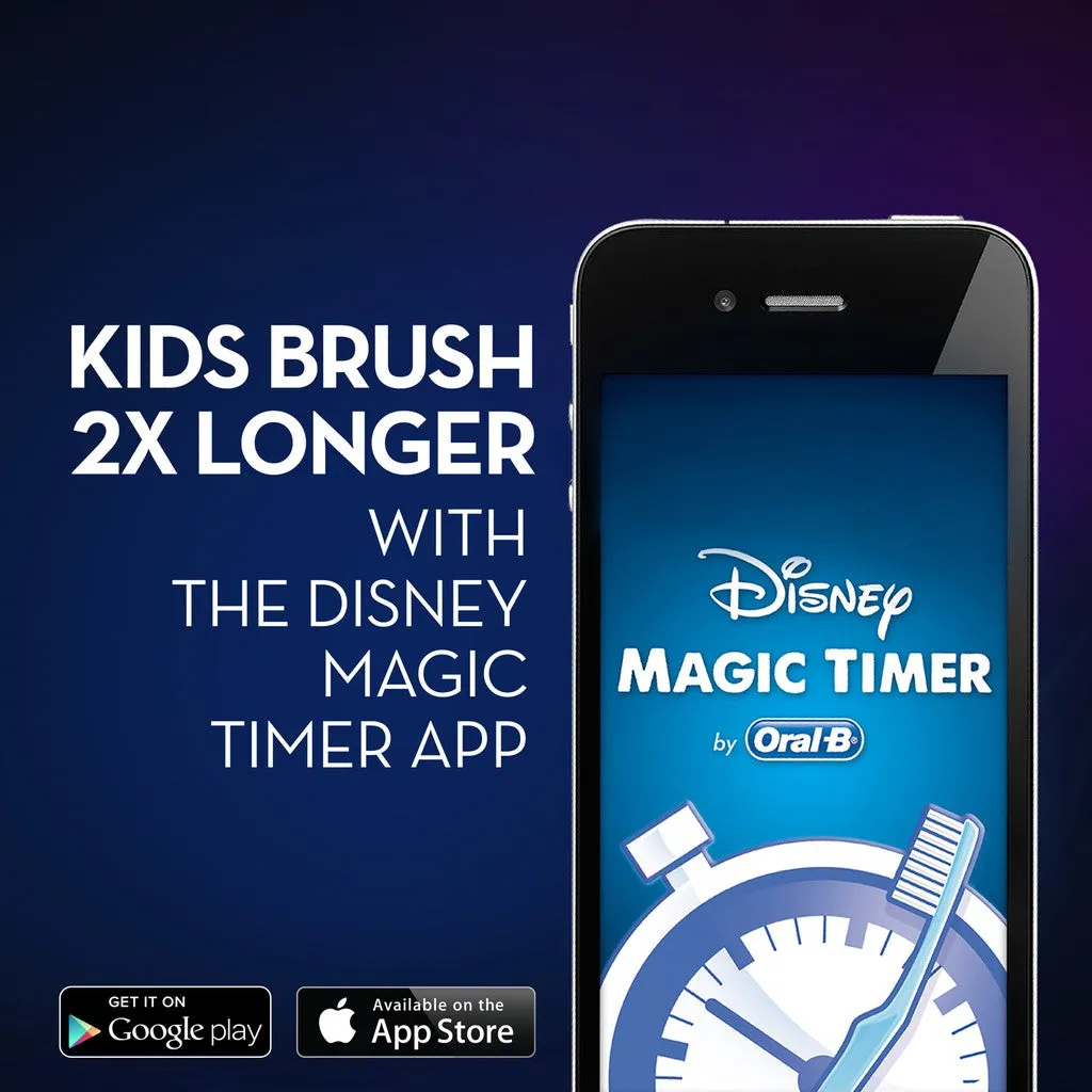 Oral-B Pro 100 Kids Rechargeable Toothbrush Star Wars with Exclusive Case and Disney Magical Timer App