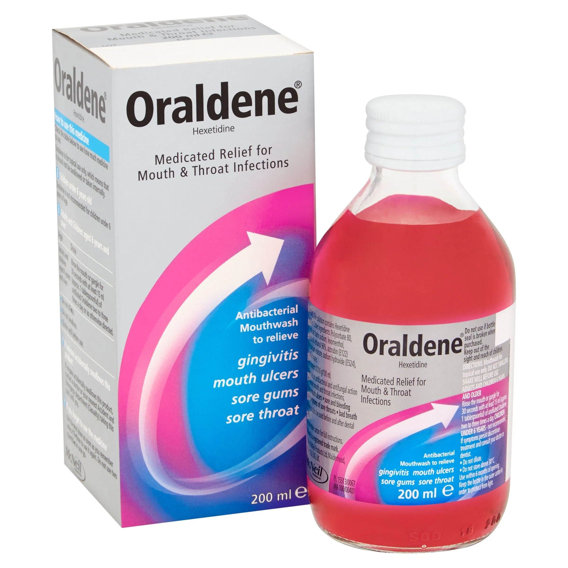 Oraldene Antibacterial Mouthwash Original (200ml)