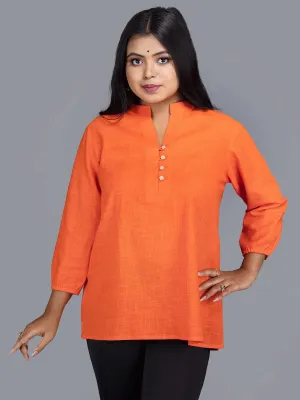 Orange Slab Cotton Top