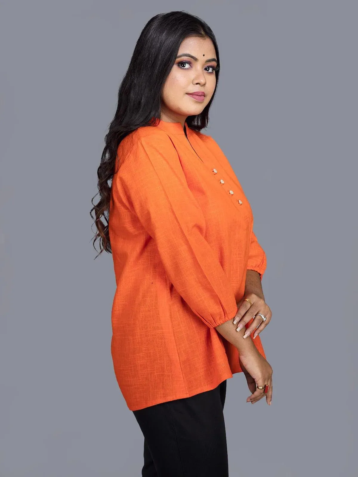 Orange Slab Cotton Top