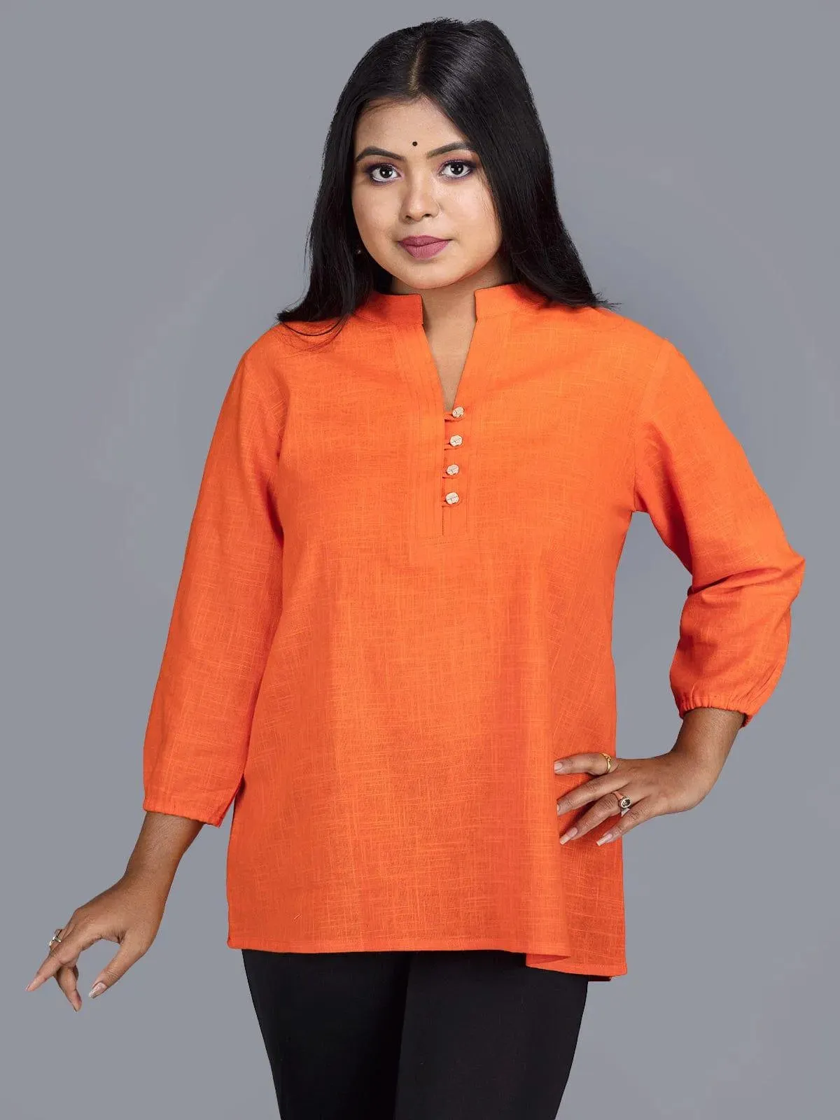 Orange Slab Cotton Top