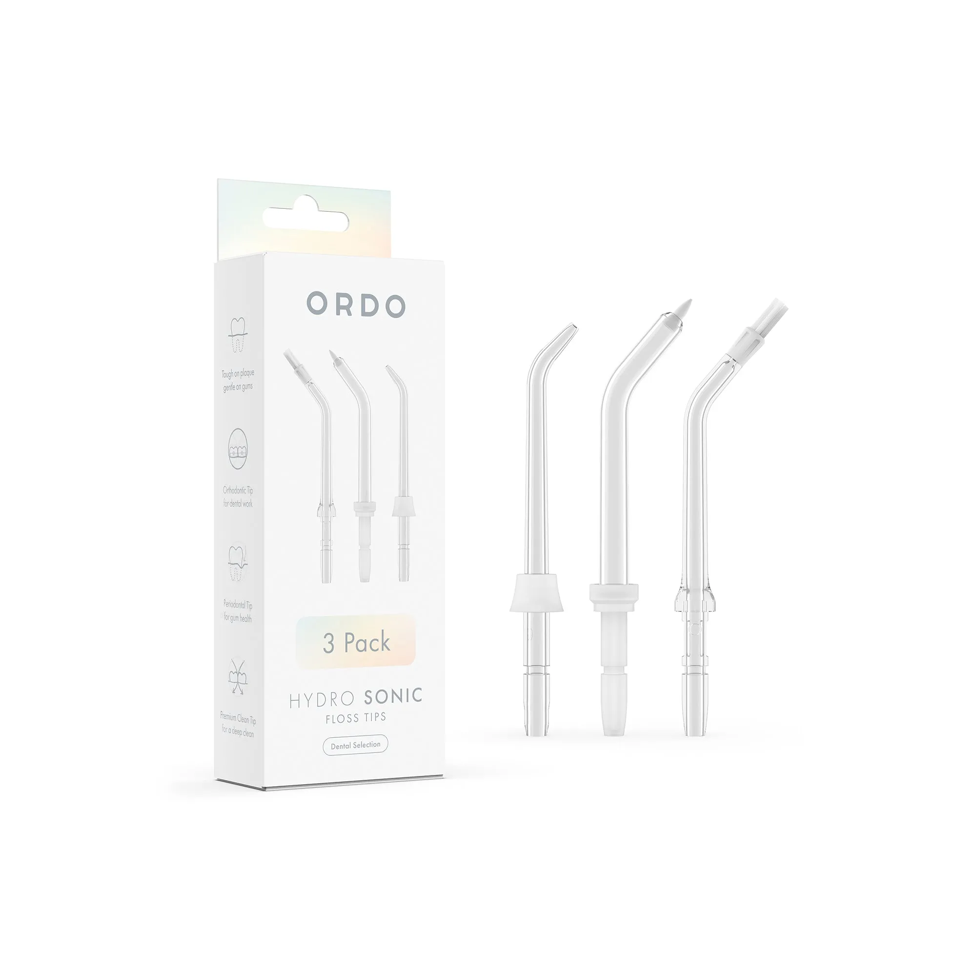 Ordo Hydro Sonic Floss Tips - Dental Selection - 3 pack