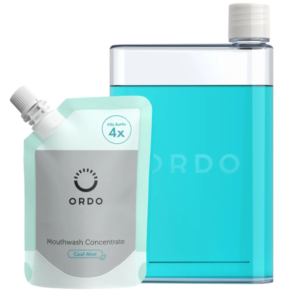 Ordo Reusable Mouthwash Bottle & Concentrate Bundle