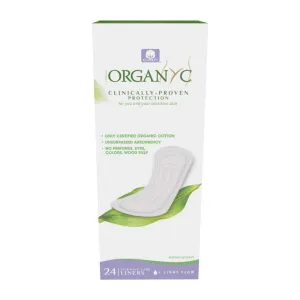 Organyc - Flat Panty Liner 24 PC - Pack of 1