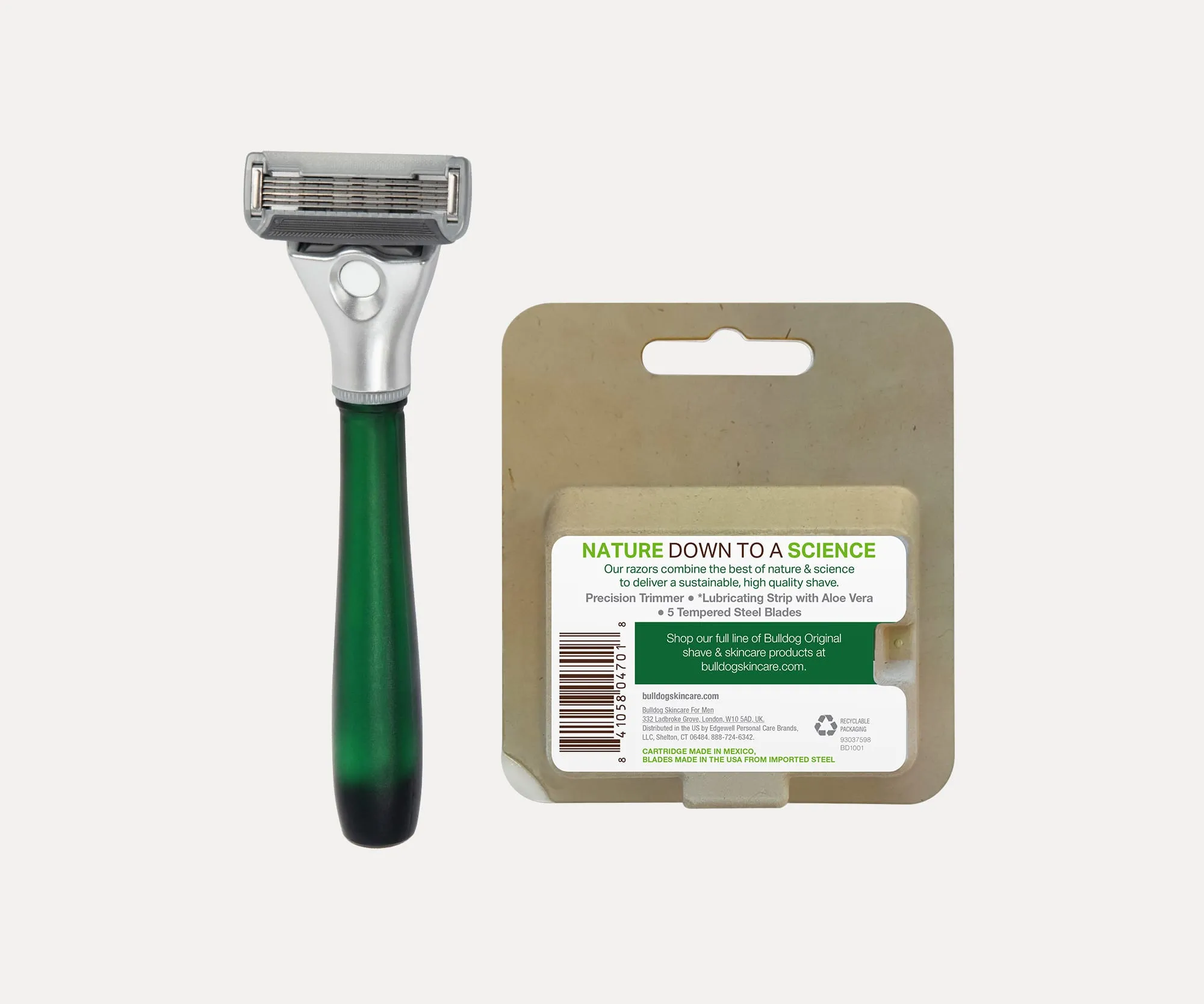 Original Glass Razor   4 Refills