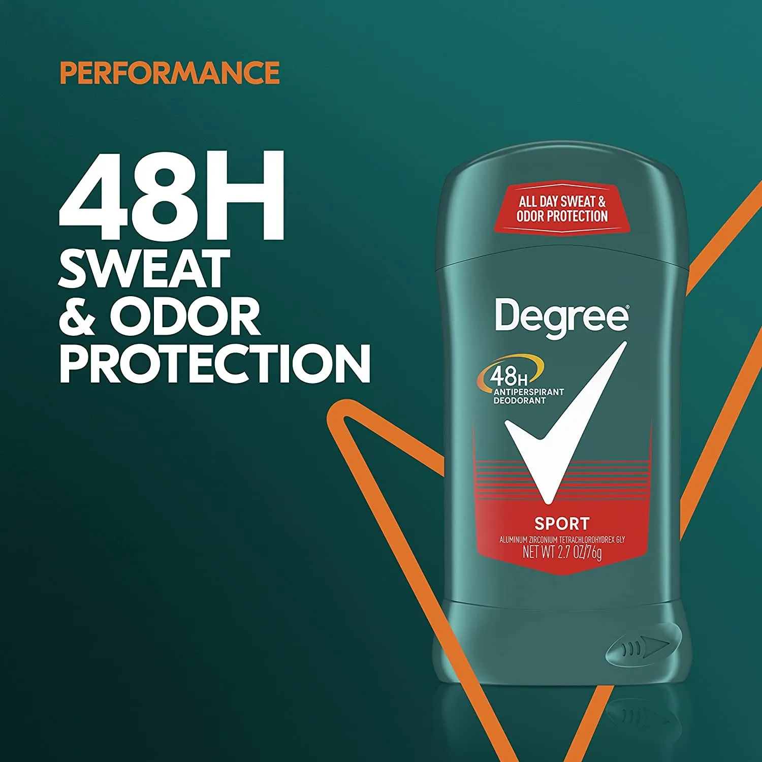 Original Protection Antiperspirant Deodorant Sport Pack of 6 48-Hour Sweat and Odor Protection Antiperspirant for Men 2.7 Oz