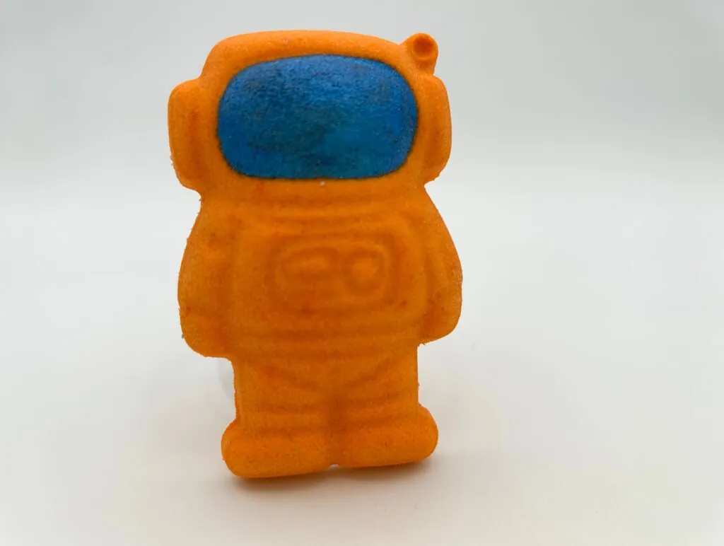 Outer Space Spaceman Kids Bath Bomb with Alien Toy Figure Inside