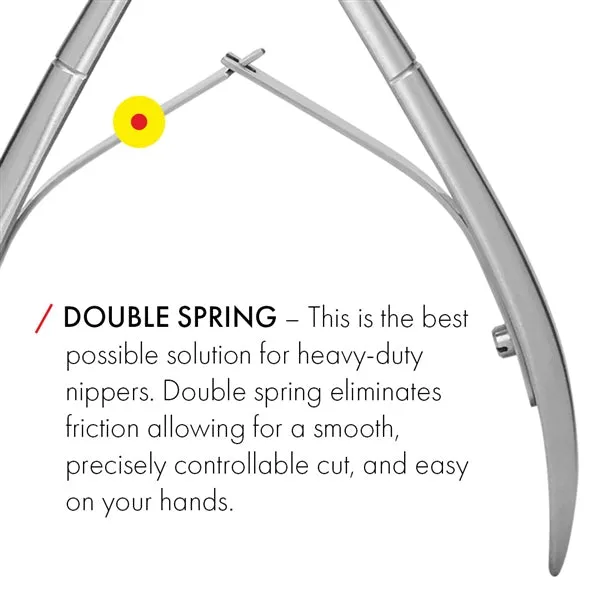 p122 - Combination Concave & Straight Nail and Toenail Nippers FINOX® Surgical Stainless Steel