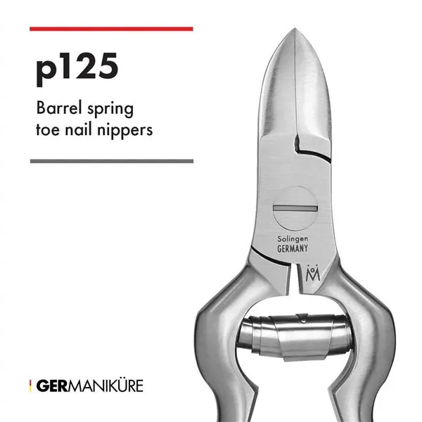 p125 - Standard Nail Nippers with Barrel Spring FINOX® Surgical Stainless Steel Cutters