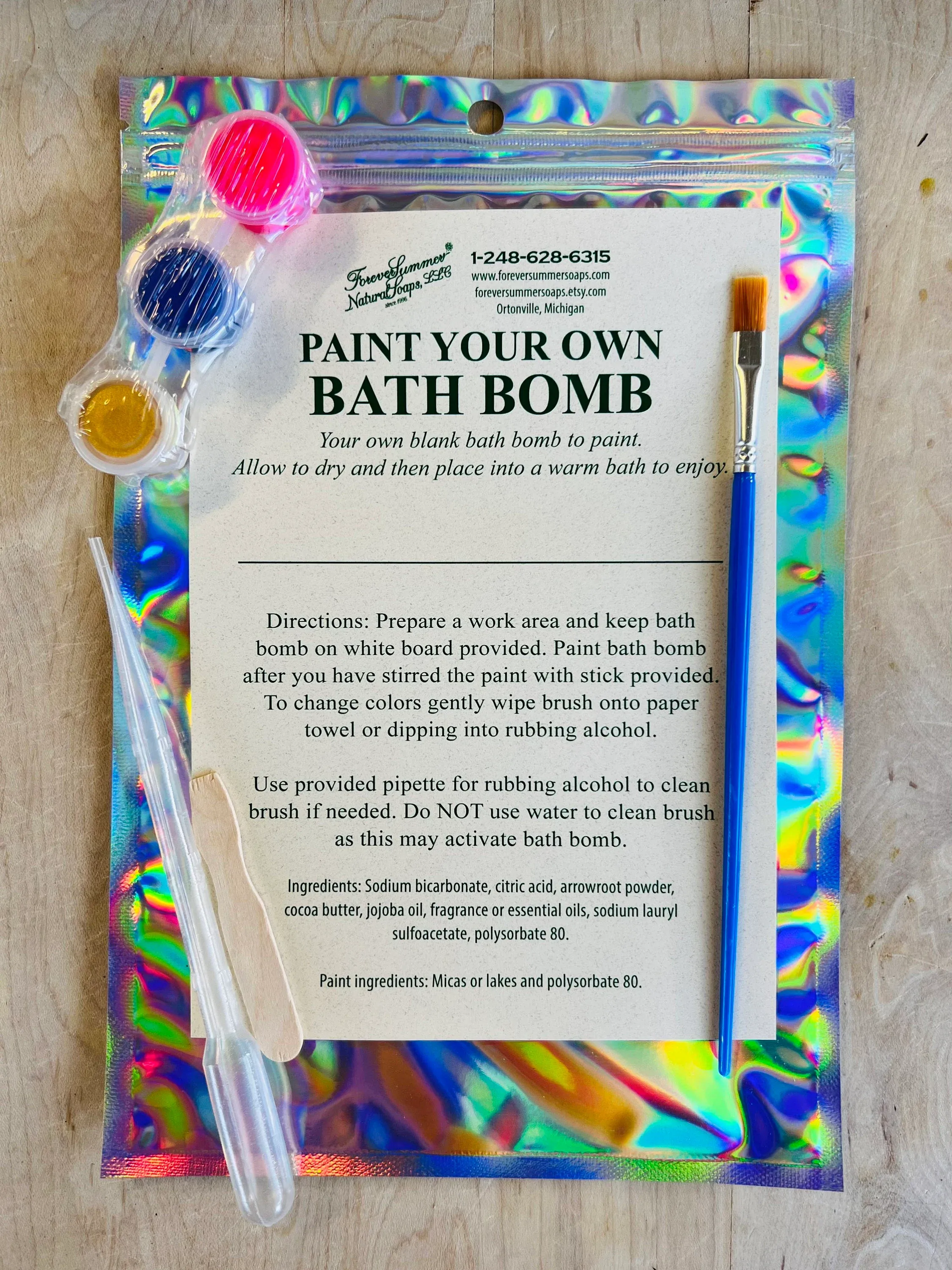 Paint Your Own Dinosaur Bath Bomb Kit