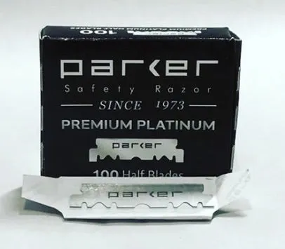 Parker Single Edge Premium Platinum Half Blades 100 pack