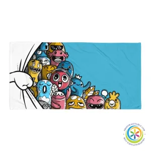 Peaking Monsters Bath or Beach Towel