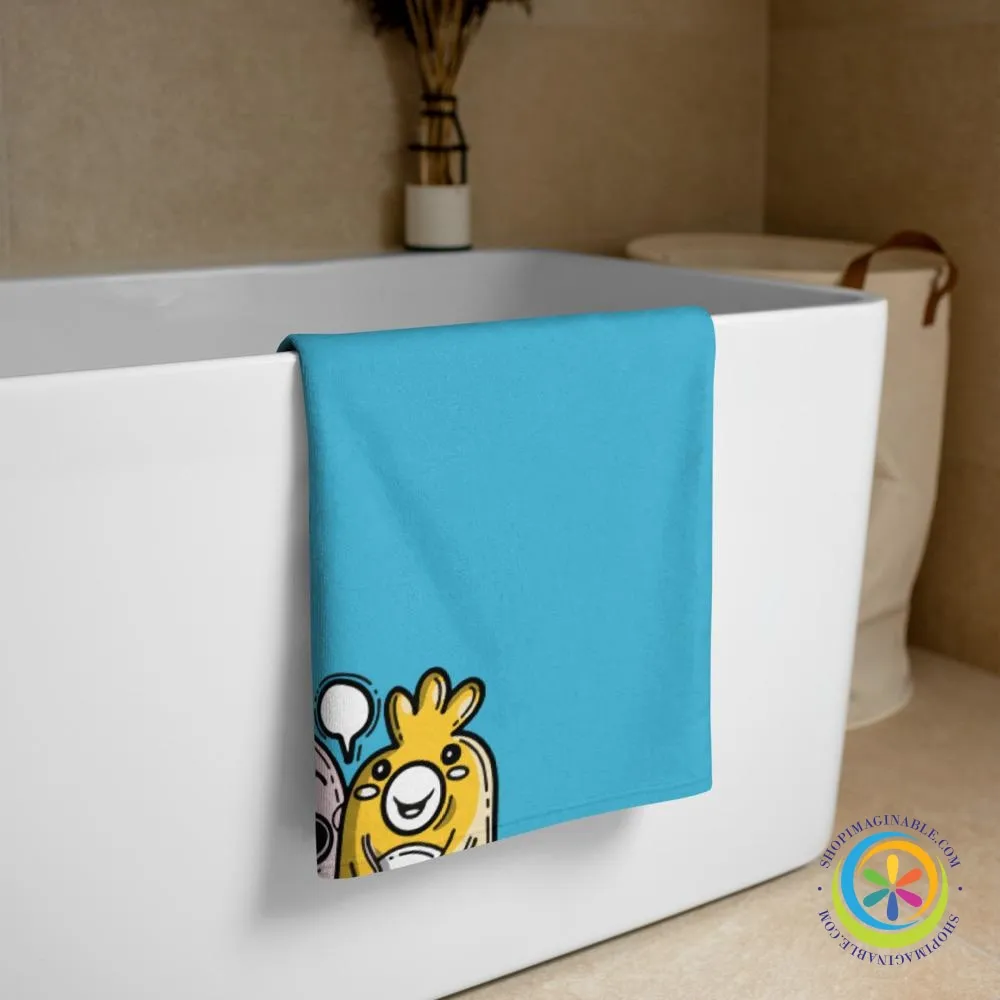 Peaking Monsters Bath or Beach Towel
