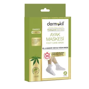 Peeling Foot Mask peelingująca maska do stóp Clay&Hemp Oil 35ml