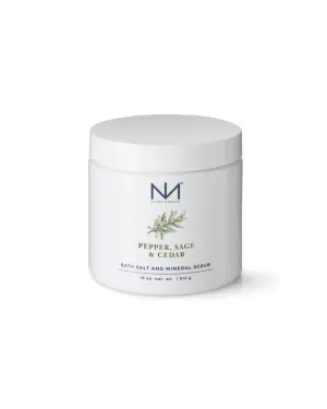 Pepper Sage & Cedar Bath Salt & Scrub