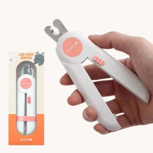 Pet Nail Clipper with LED Light, 4.3 x 15 cm, Pink, 1 Piece - 🏆 #64 - Pet Supplies - Best of December