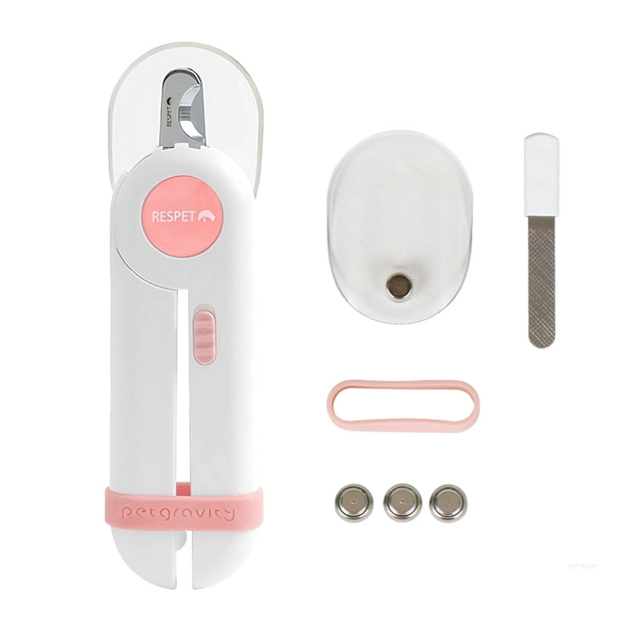 Pet Nail Clipper with LED Light, 4.3 x 15 cm, Pink, 1 Piece - 🏆 #64 - Pet Supplies - Best of December