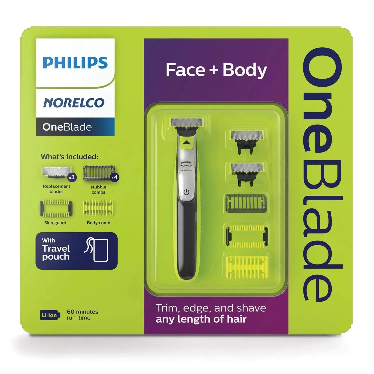 Philips Norelco OneBlade Face   Body Electric Trimmer and Shaver