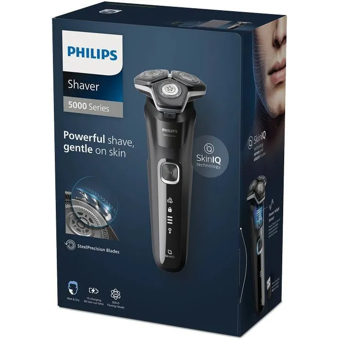 Philips S5898/17 Wet And Dry Electric Shaver Series 5000 Deep Black