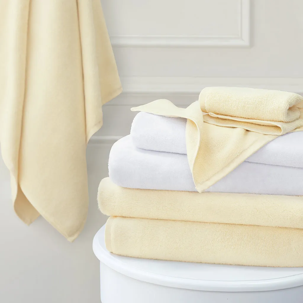 Plush Buttercup Yellow Towel Spa Bundle (2 Wash   2 Hand   4 Bath Towels)