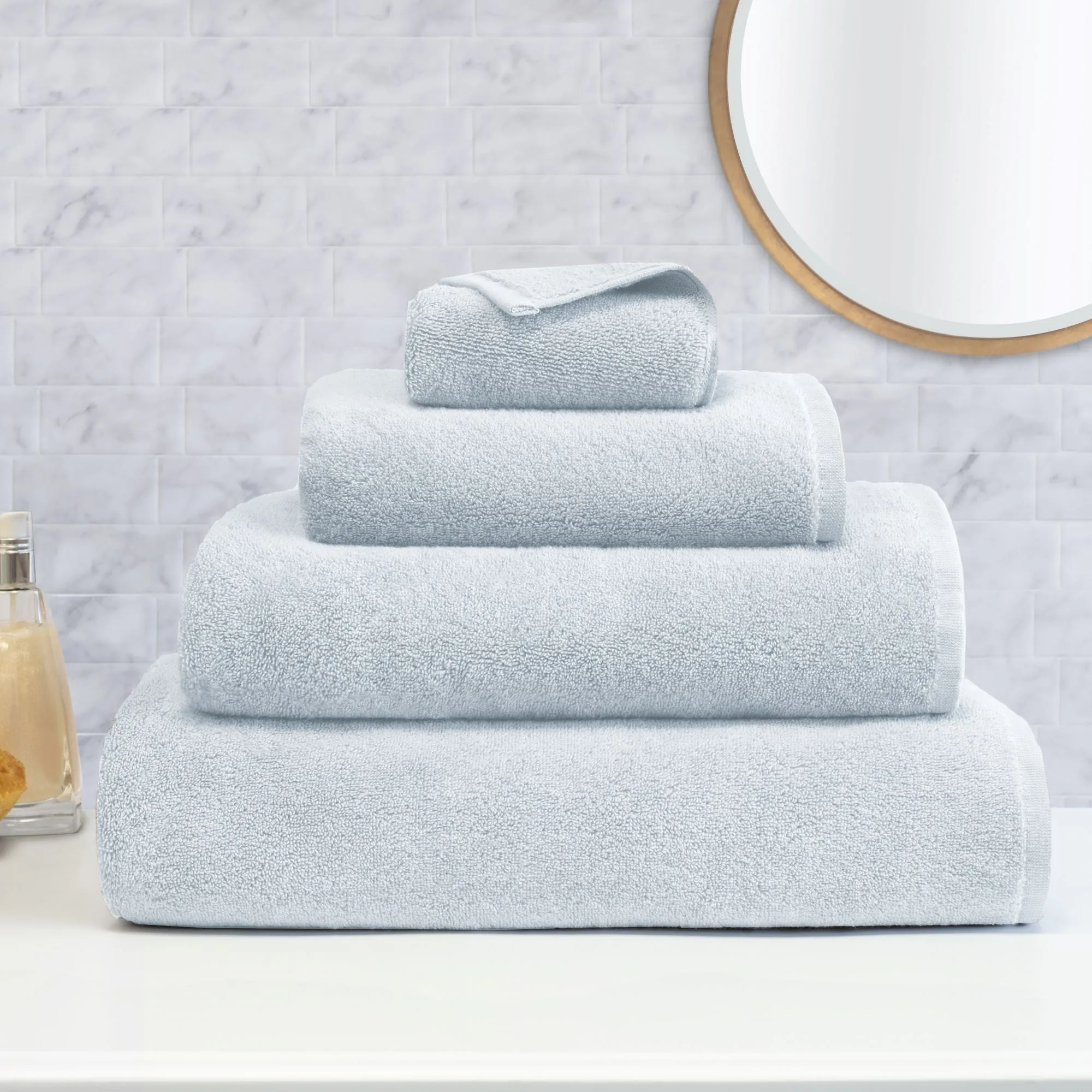 Plush Ice Blue Washcloth