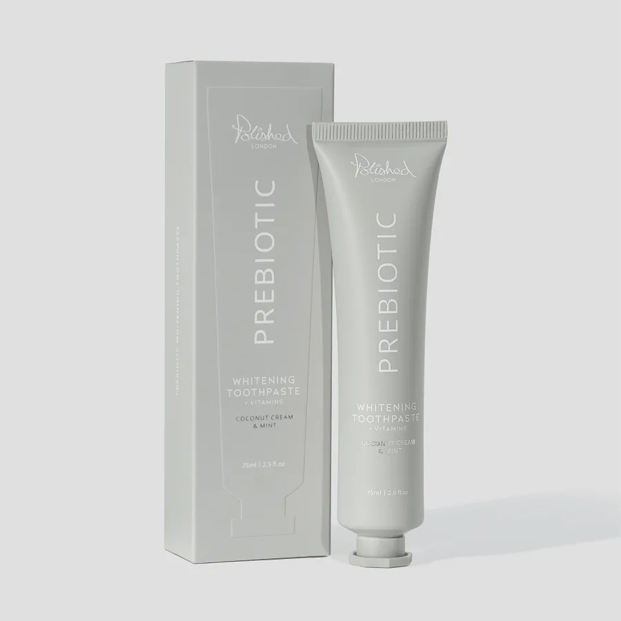 Polished London Prebiotic Whitening Toothpaste Coconut Cream & Mint 75ml