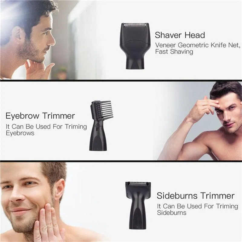 Portable 4 In 1 Rechargable Ear Nose Trimmer Electric Close Shaver