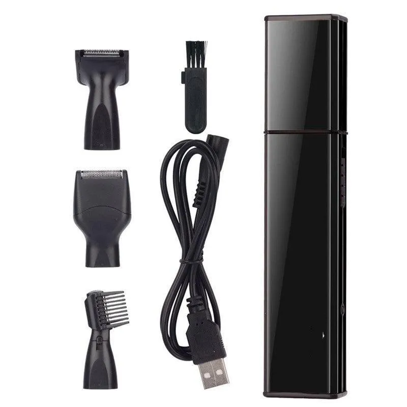 Portable 4 In 1 Rechargable Ear Nose Trimmer Electric Close Shaver