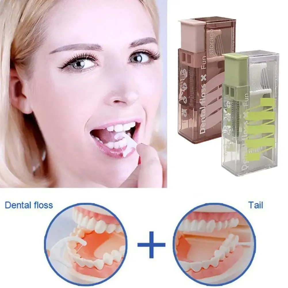 Portable Smart Floss Box 10pcs Dental Floss