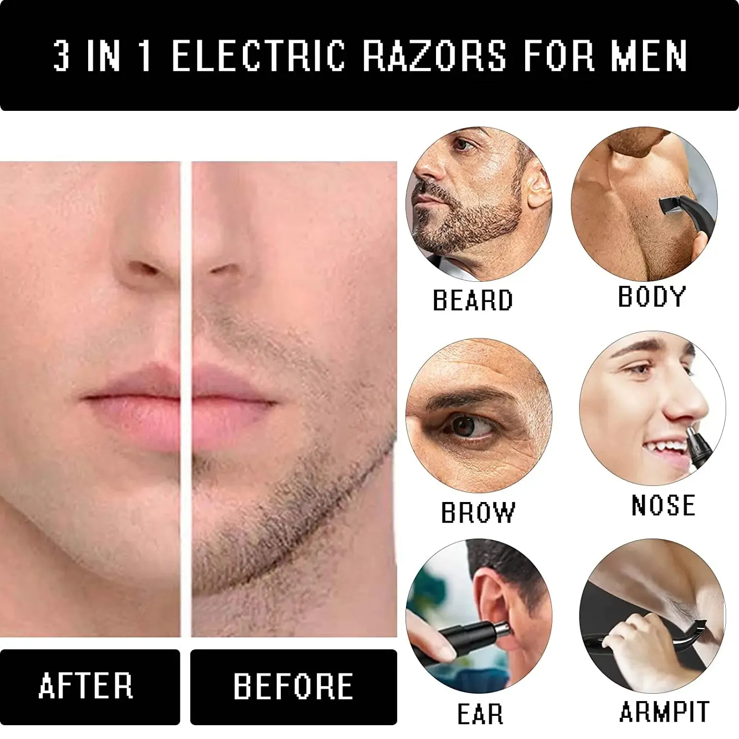 Precision Shaver for Intimate Areas - Men's Grooming Tool