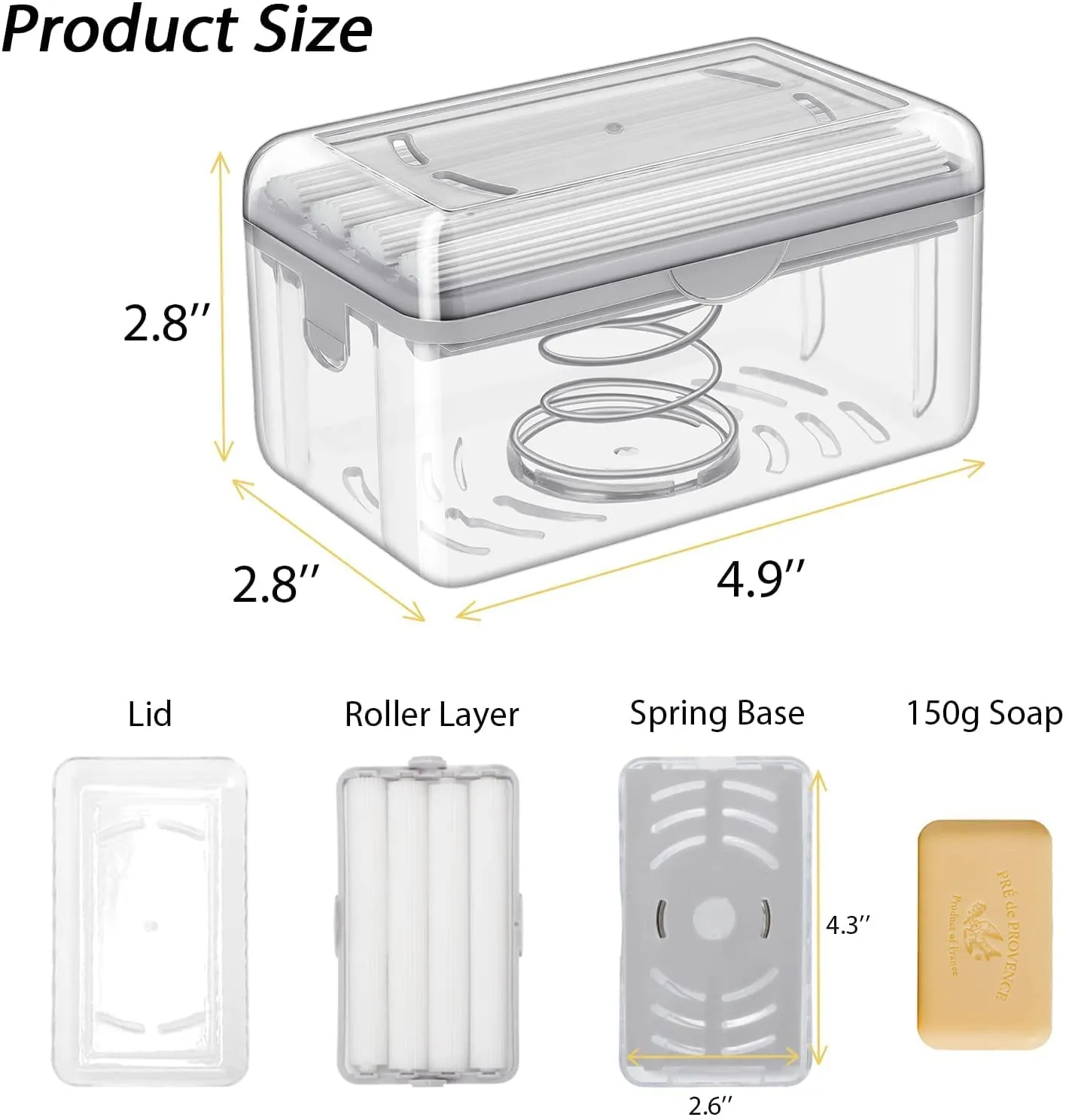 Premium Multi-functional Soap Dish - 2-in-1