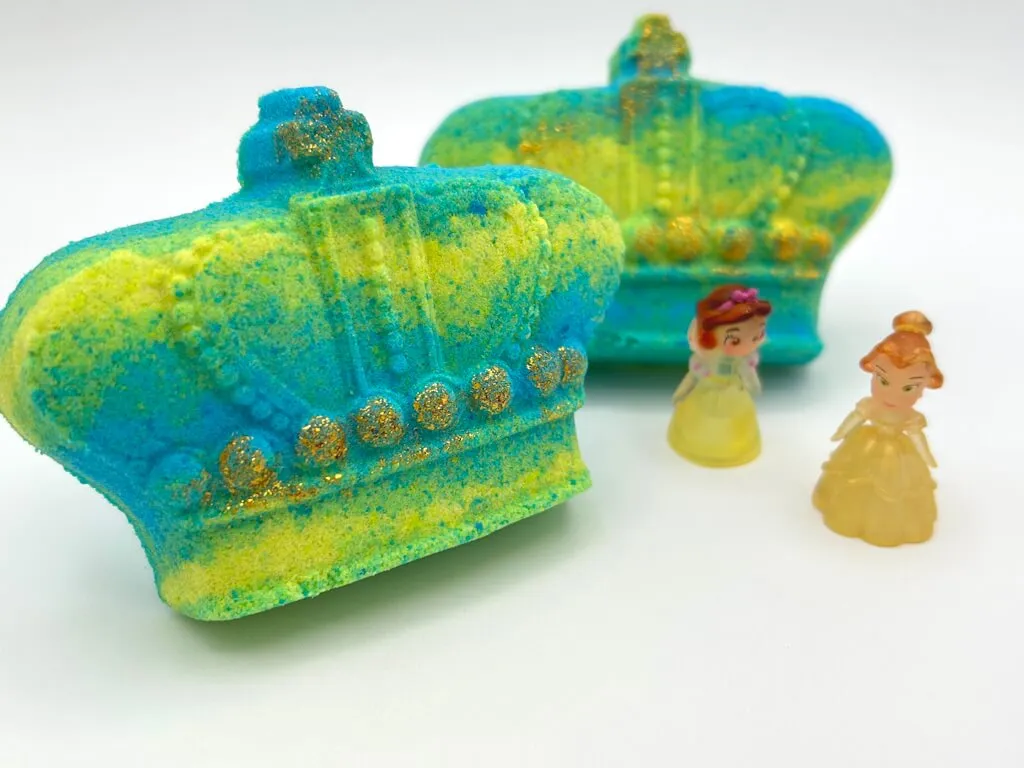 Princess Crown Bath Bomb with Princess Figure Inside