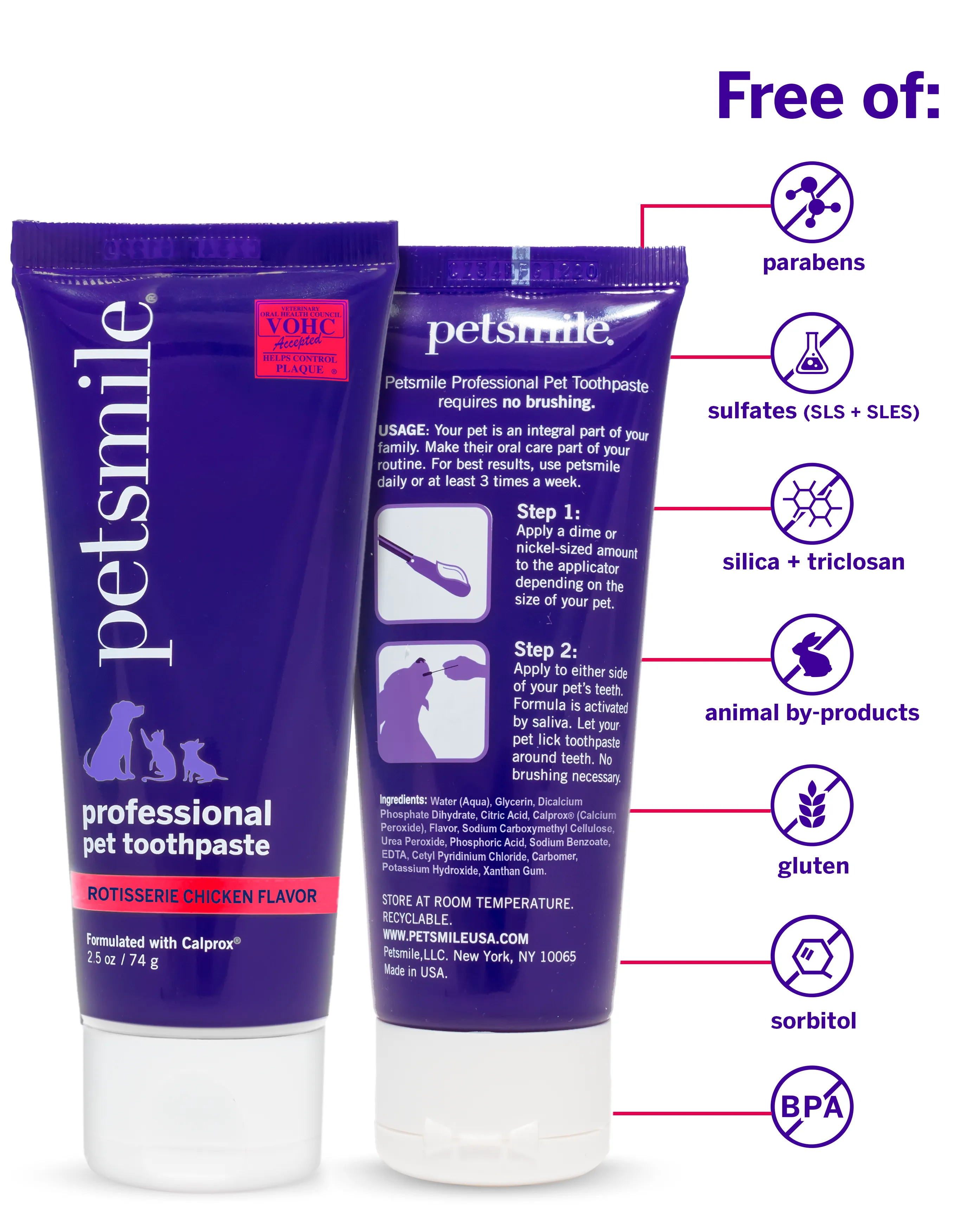 Professional Pet Toothpaste - Rotisserie Chicken Flavor - Small