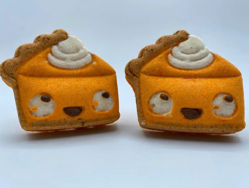 Pumpkin Pie Slice Kids Bath Bomb with Turkey Fidget Inside
