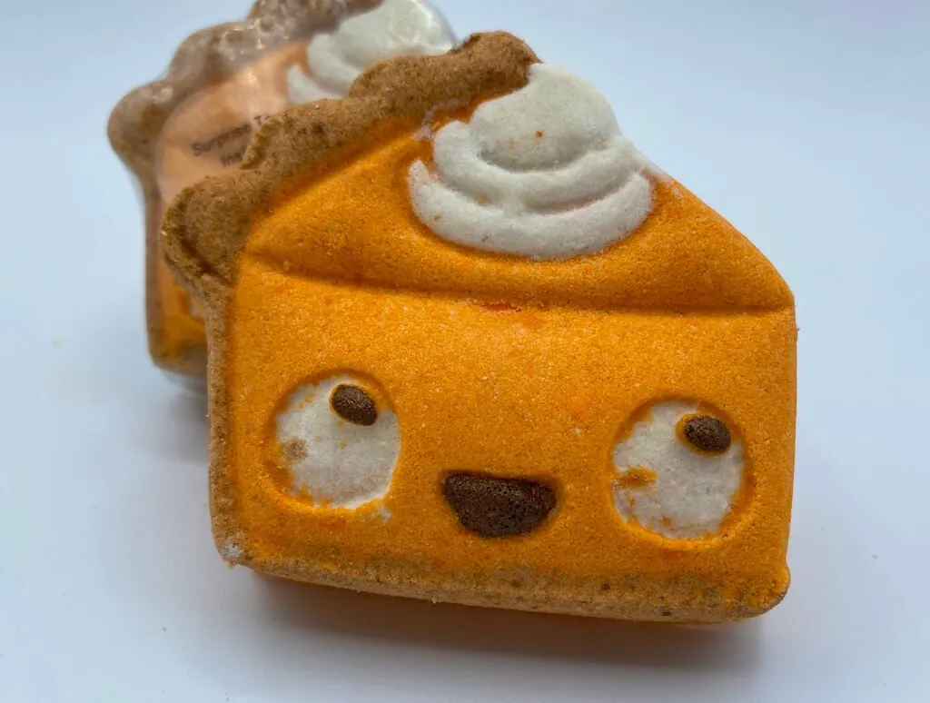 Pumpkin Pie Slice Kids Bath Bomb with Turkey Fidget Inside